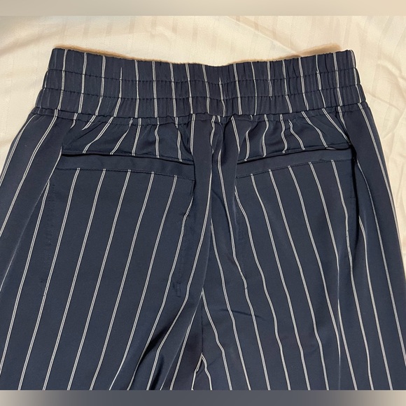 Athleta Midtown Ankle Pants. Blue Pinstripe. Size 6 - Picture 6 of 7